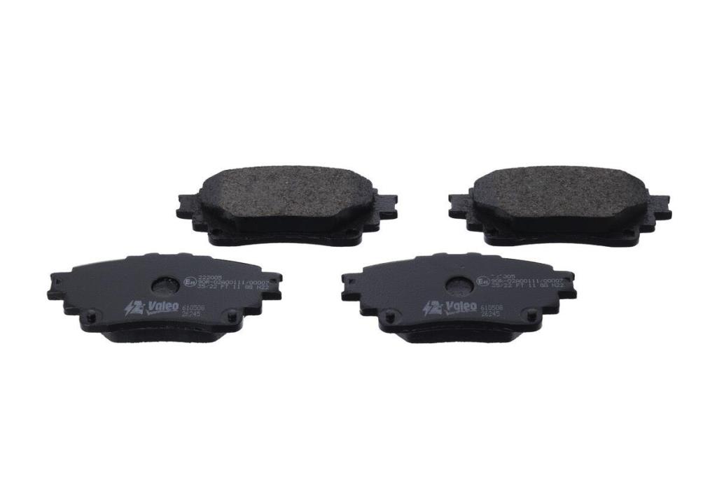 Jeu de 4 plaquettes de frein VALEO ref. 610508
